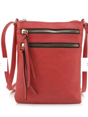 Triple Zipper Crossbody